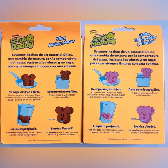 Disney Mickey & Minnie pair Mickey Mouse Scrub Daddy sponges - Picture 2 of 4